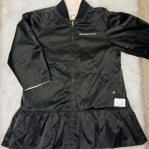 OPENING CEREMONY Reversible Peplum Bomber Jacket - Picture 6 of 14